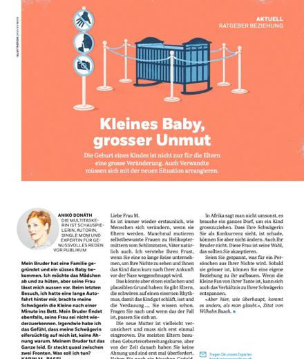 Anik&oacute; Don&aacute;th, Autorin, schreibt in der Coopzeitung Kolumne: Gefangen in einer Ehe ohne Liebe